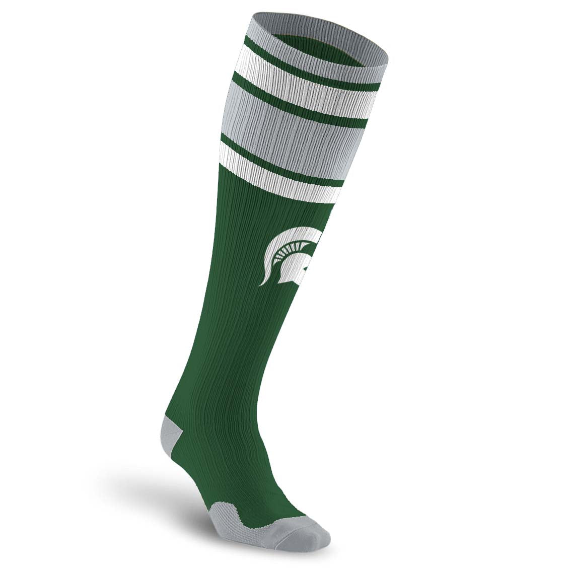 College Compression Socks, Michigan State Spartans