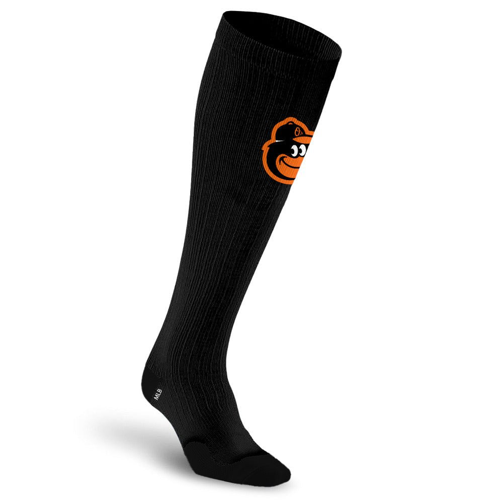 MLB Black Compression Socks, Baltimore Orioles