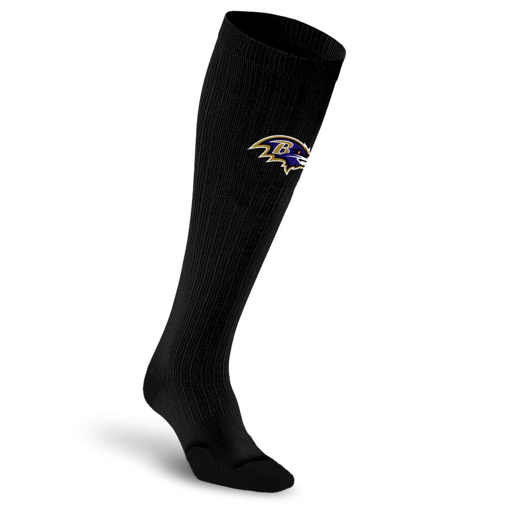 NFL Black Compression Socks, Baltimore Ravens