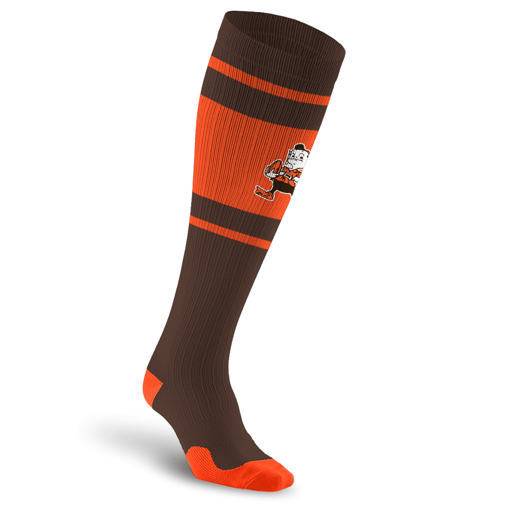 NFL Compression Socks, Cleveland Browns- Throwback