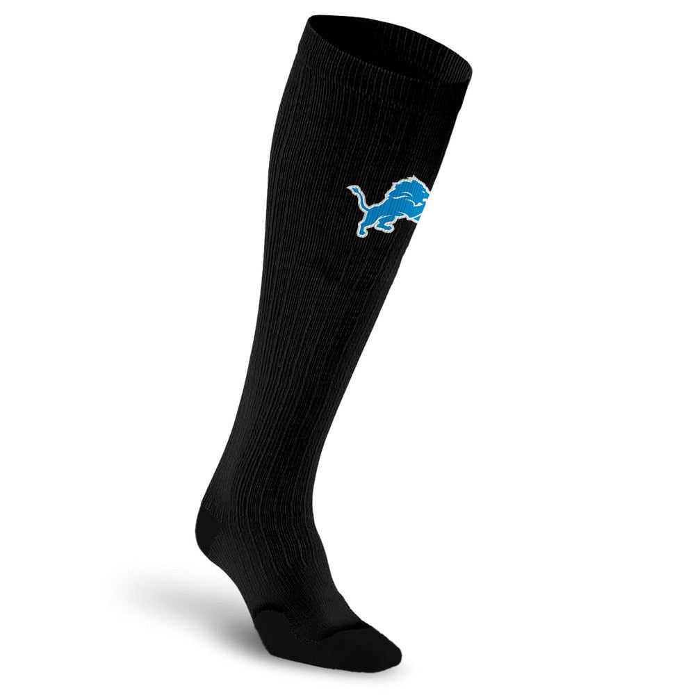 NFL Black Compression Socks, Detroit Lions