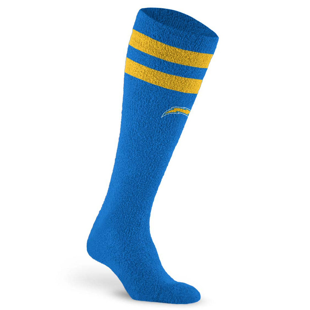 Fuzzy NFL Compression Sock, Los Angeles Chargers
