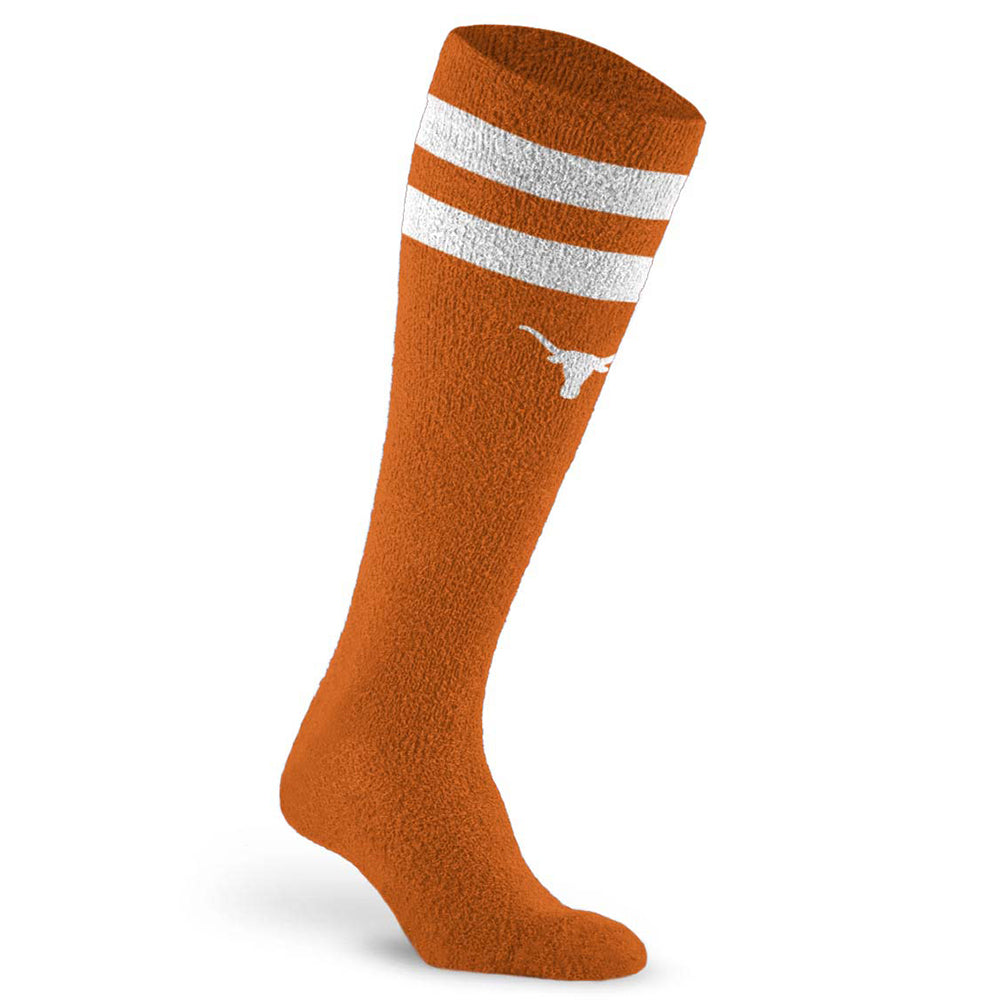 Fuzzy College Compression Sock, Texas Longhorns