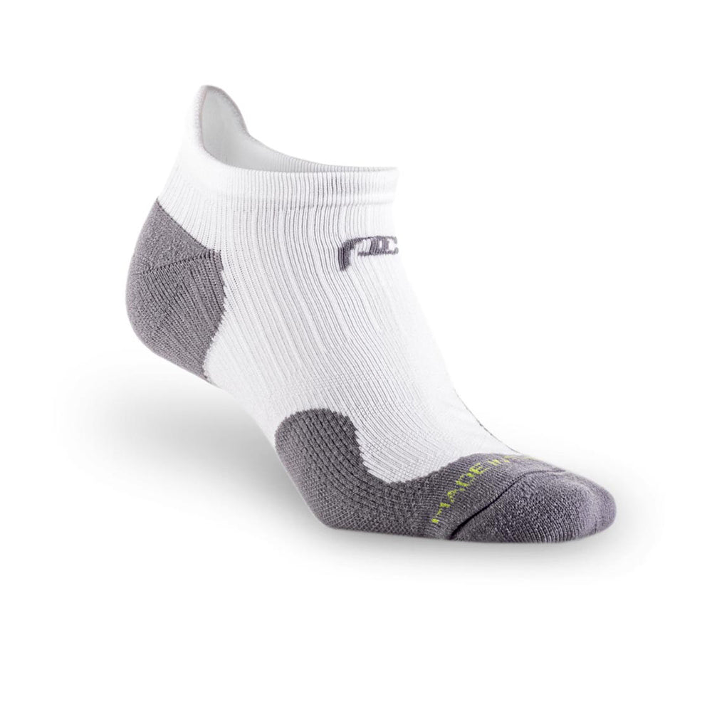 No-Slip Trainer Ankle Compression Socks White PRO Compression