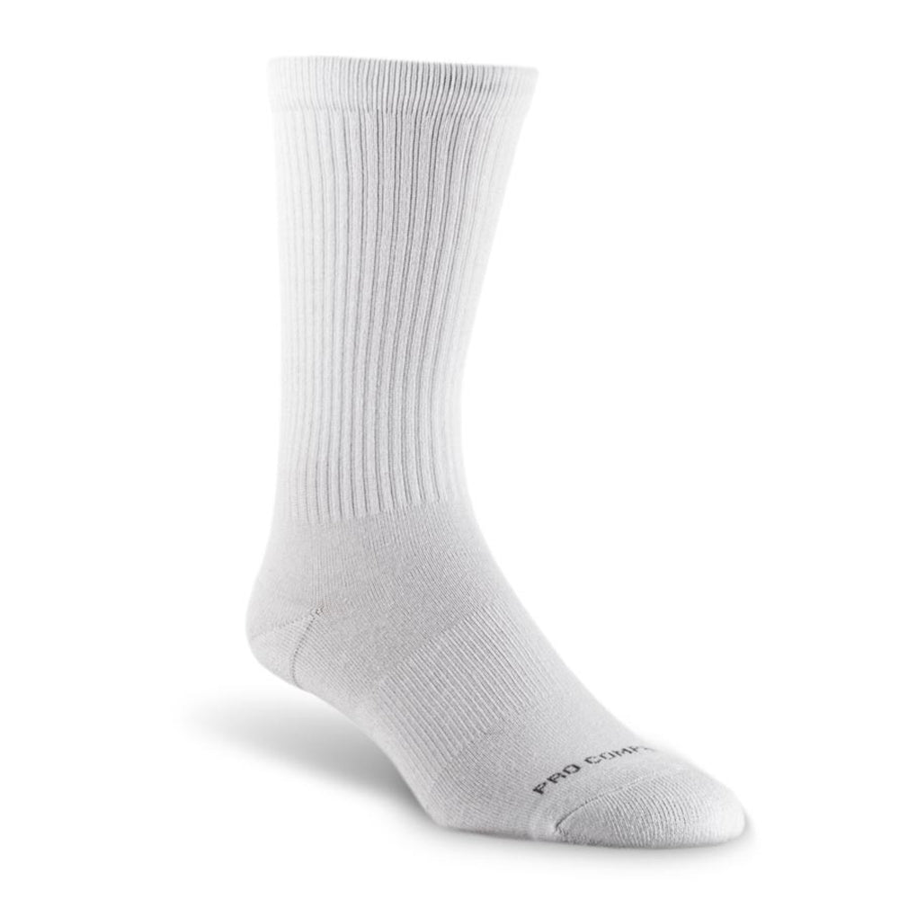 White Crew Length Compression Socks PRO Compression
