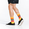 crew length compression socks - on model walking