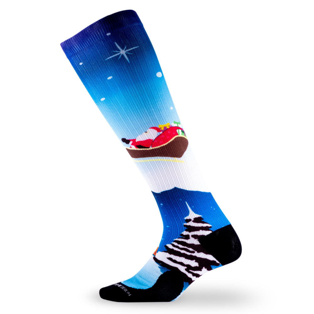 102022-Knee-High-Compression-Socks-Marathon-Printed-Santas-Sleigh-3.jpg