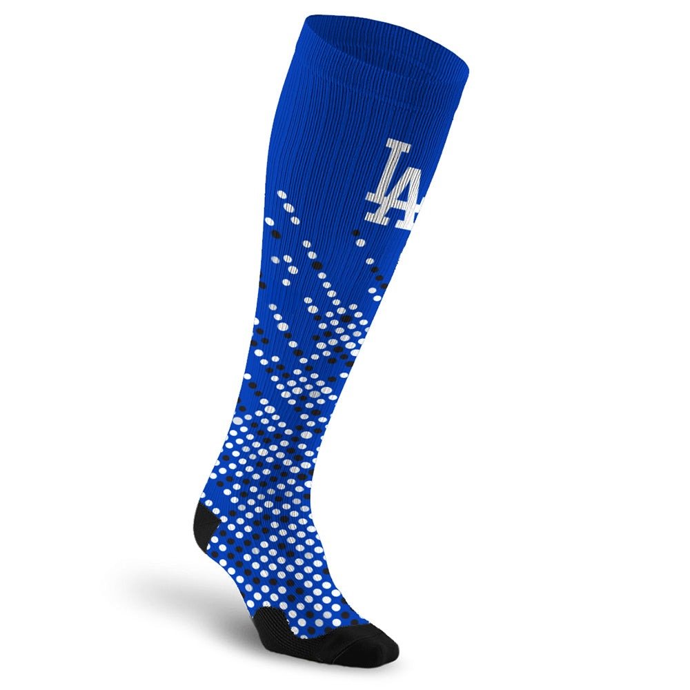 PRO Compression Major League Baseball Knee High Compression Sock Genuine MLB Merchandise Sock Los Angeles Dodgers