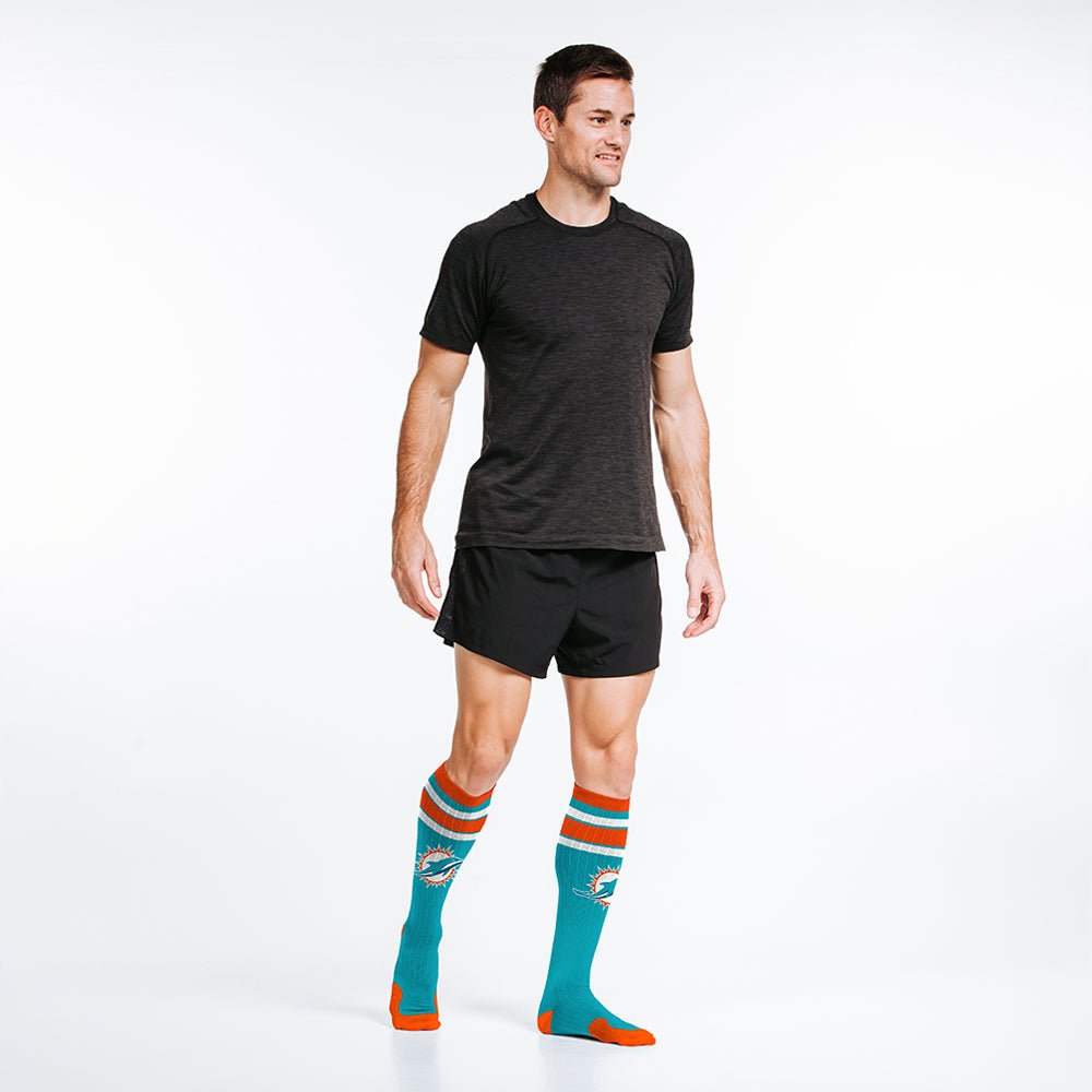 NFL Compression Socks, Miami Dolphins