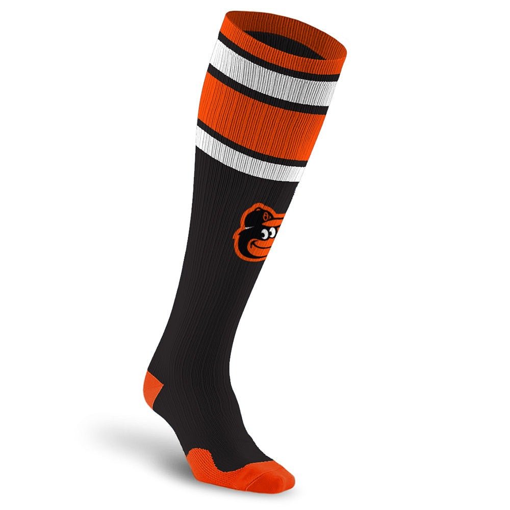 PRO Compression Major League Baseball Knee High Compression Sock Genuine MLB Merchandise Sock Baltimore Orioles
