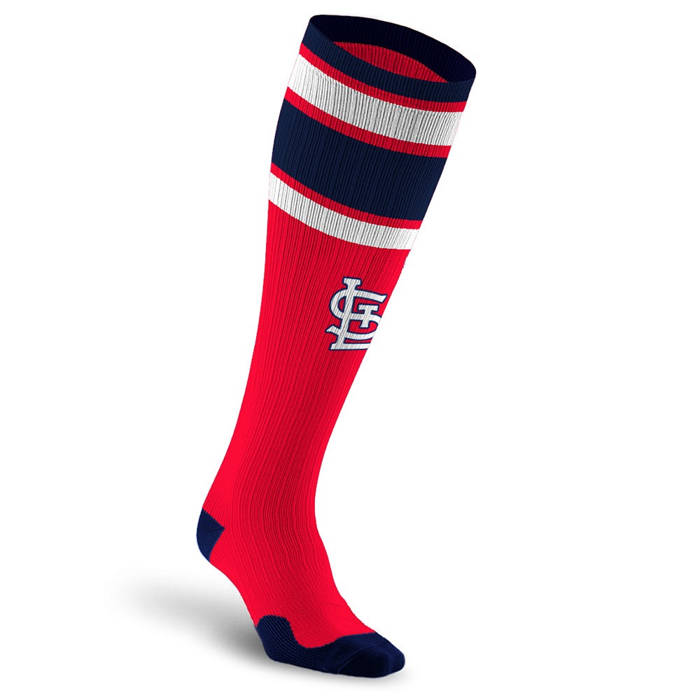 Officially Licensed MLB Compression Socks St. Louis Cardinals - Classic  Stripe –
