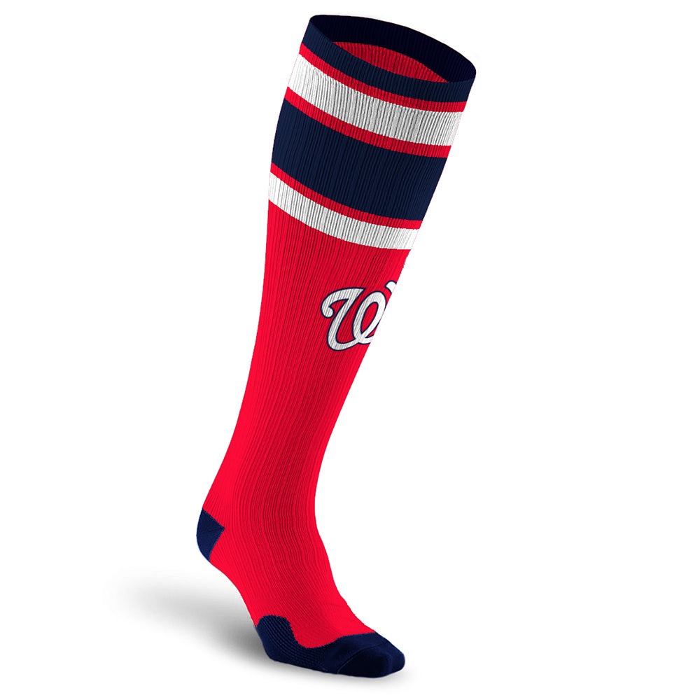 Officially Licensed MLB Compression Socks Washington Nationals - Classic  Stripe –