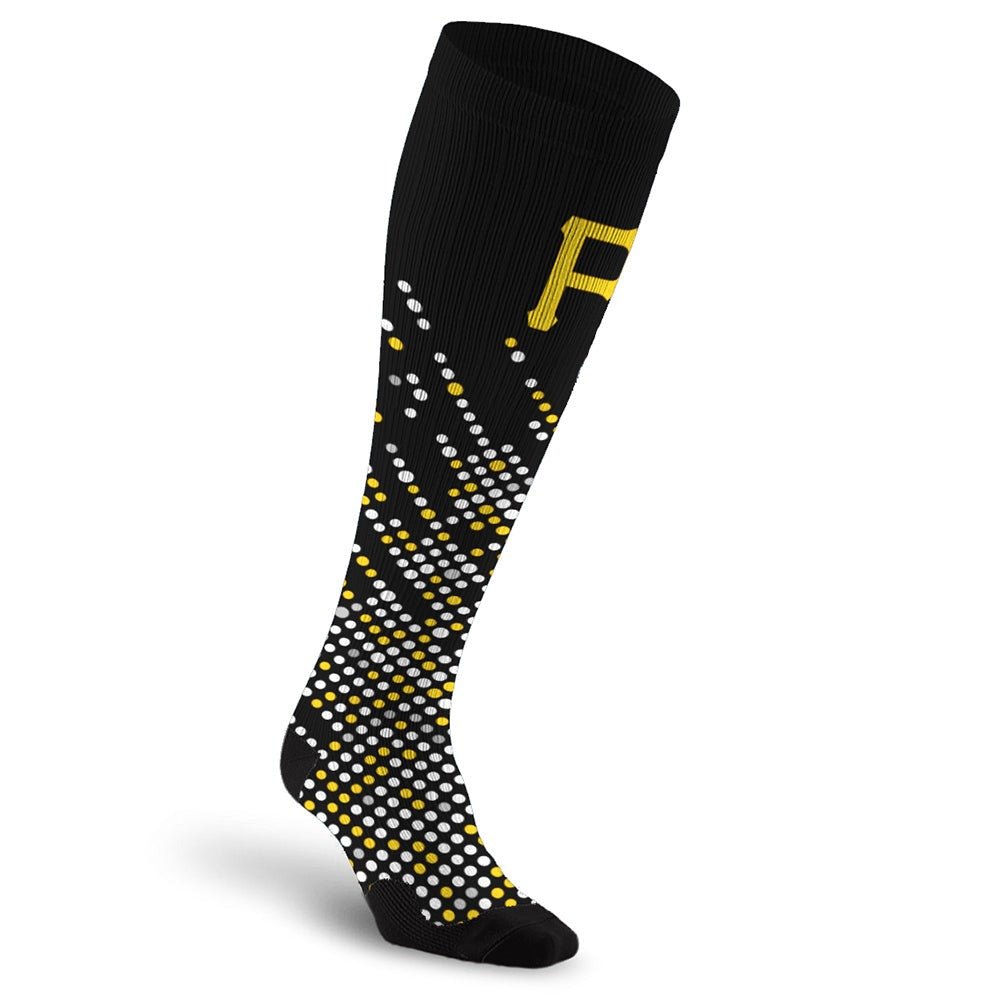 PRO Compression Major League Baseball Knee High Compression Sock Genuine MLB Merchandise Sock PIttsburgh Pirates
