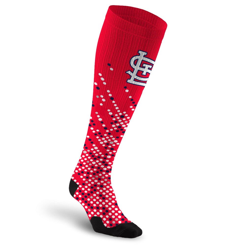 PRO Compression Major League Baseball Knee High Compression Sock Genuine MLB Merchandise Sock St. Louis Cardinals