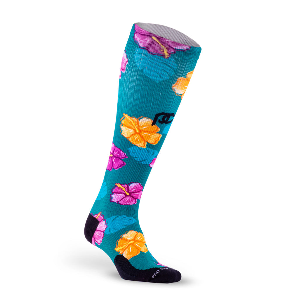 090123-Knee-High-Compression-Socks-Marathon-Printed-Hibiscus-1.jpg