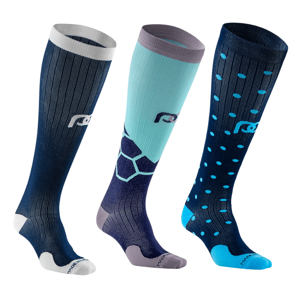 Marathon, Navy Stride | 3 - Pair Bundle - PRO Compression