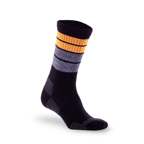 Merino Wool Trail Crew, Black Rock Blaze - PRO Compression