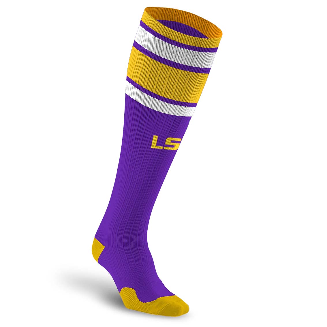 College Compression Socks, Louisiana State Tigers