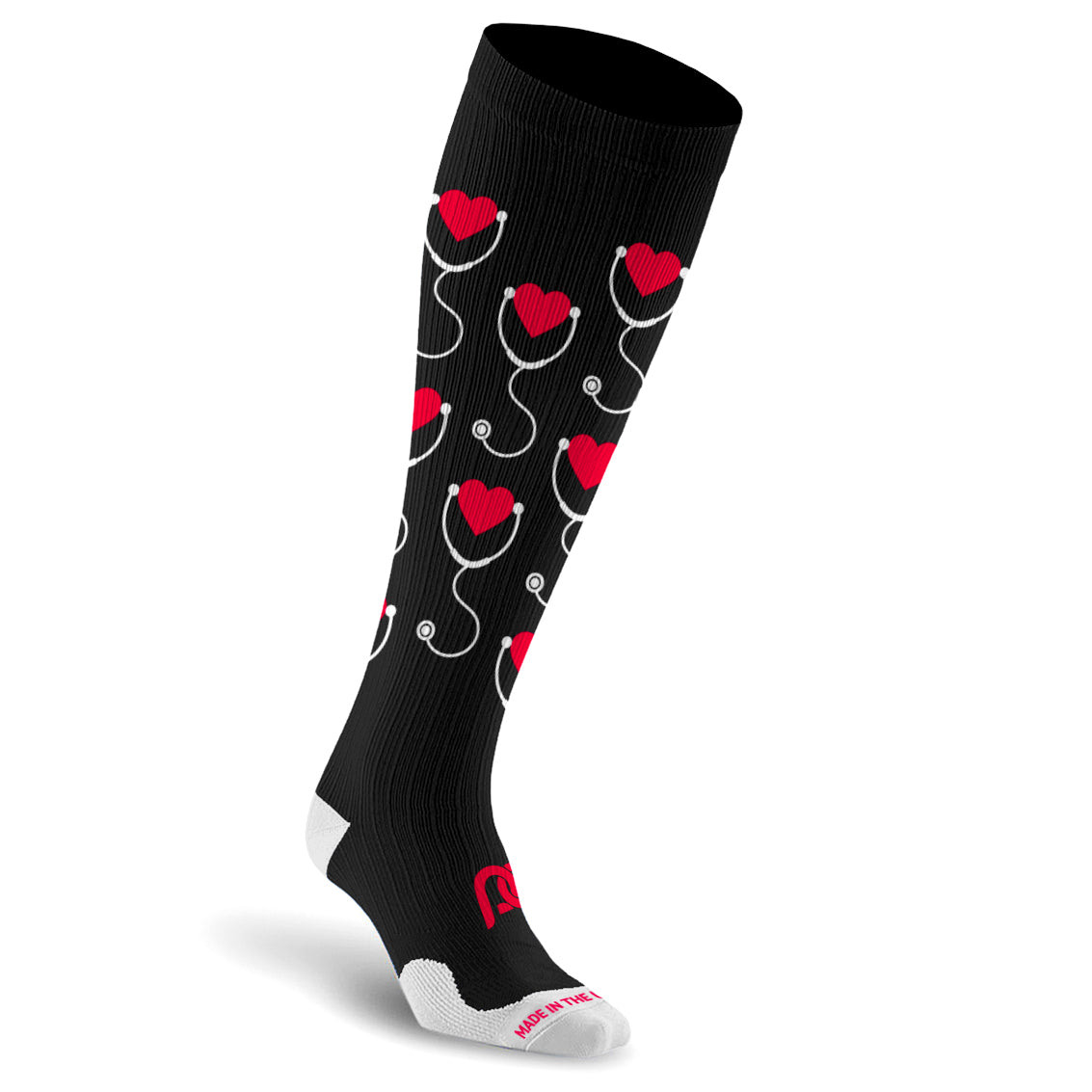 Best Compression Socks for Nurses - Red Stethoscopes – procompression.com