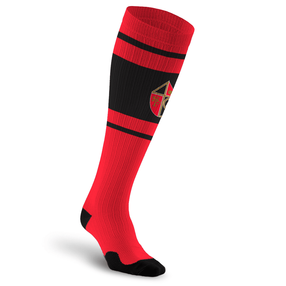 NFL Compression Socks, San Francisco 49ers- Throwback