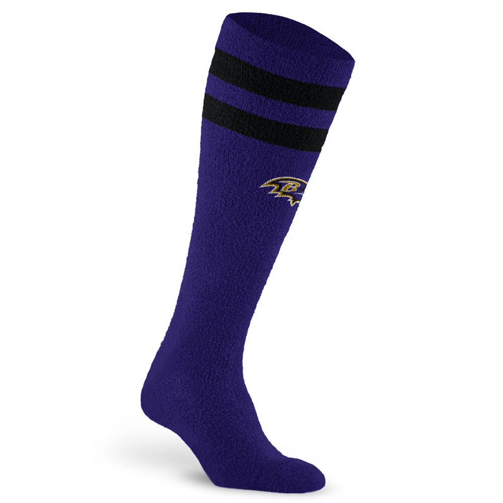 Fuzzy NFL Compression Sock, Baltimore Ravens