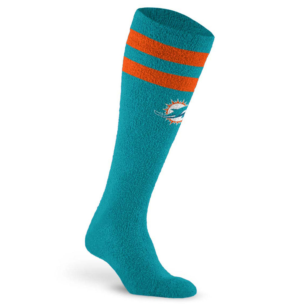 Fuzzy NFL Compression Sock, Miami Dolphins