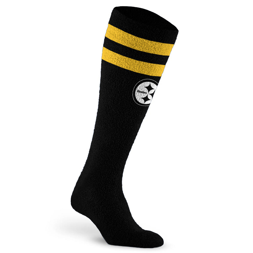 Fuzzy NFL Compression Sock, Pittsburgh Steelers