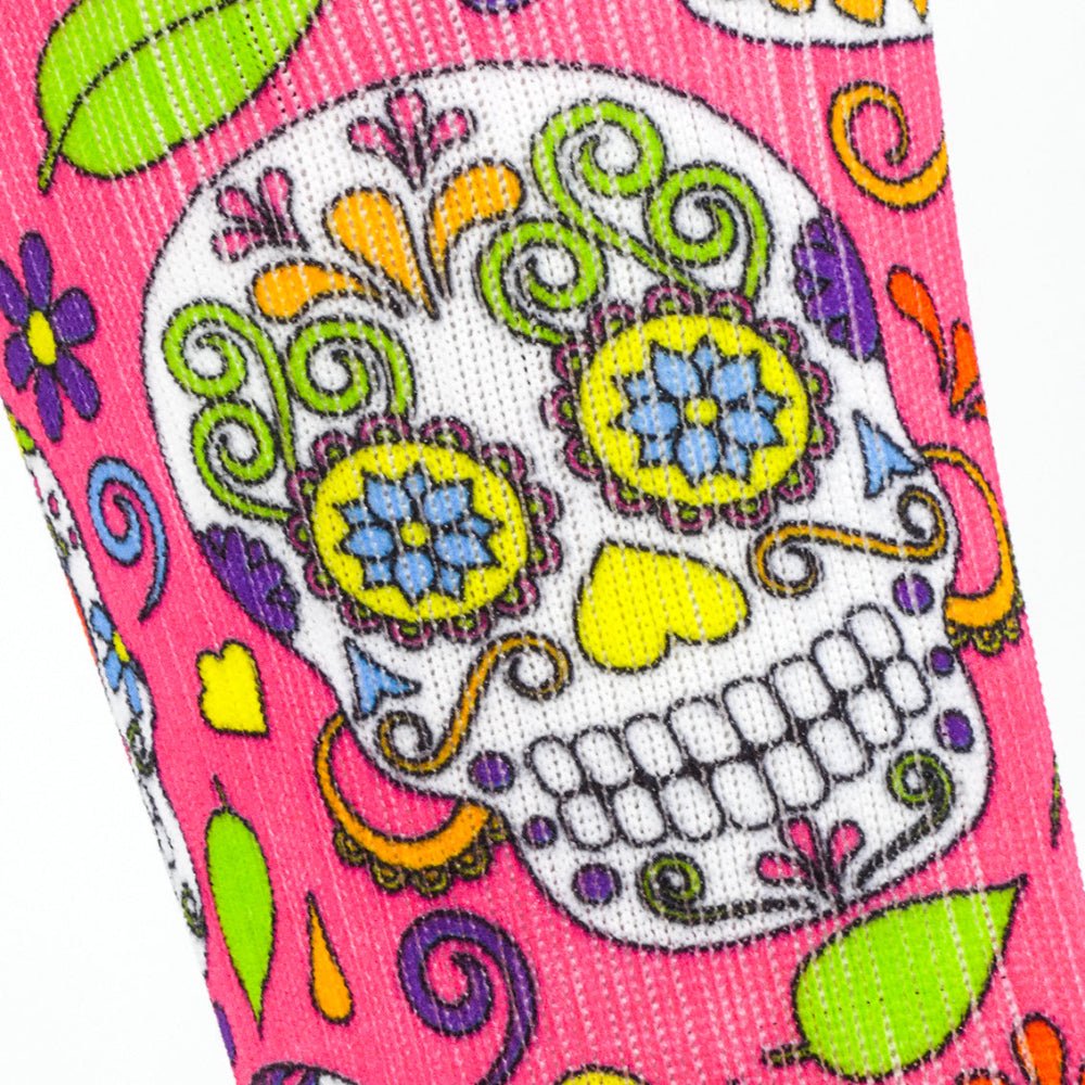 Marathon Printed, Pink Sugar Skulls - PRO Compression