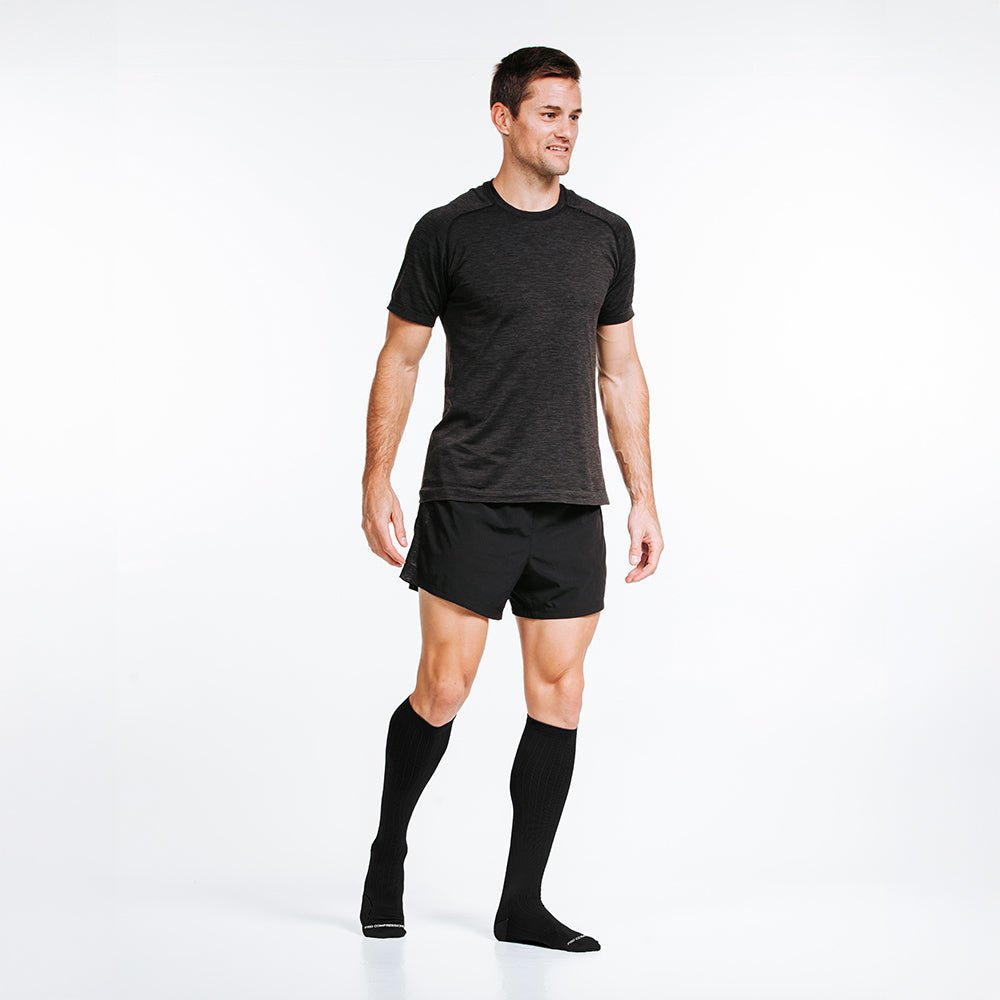 Black Everyday Light Compression Knee-High Socks | PRO Compression