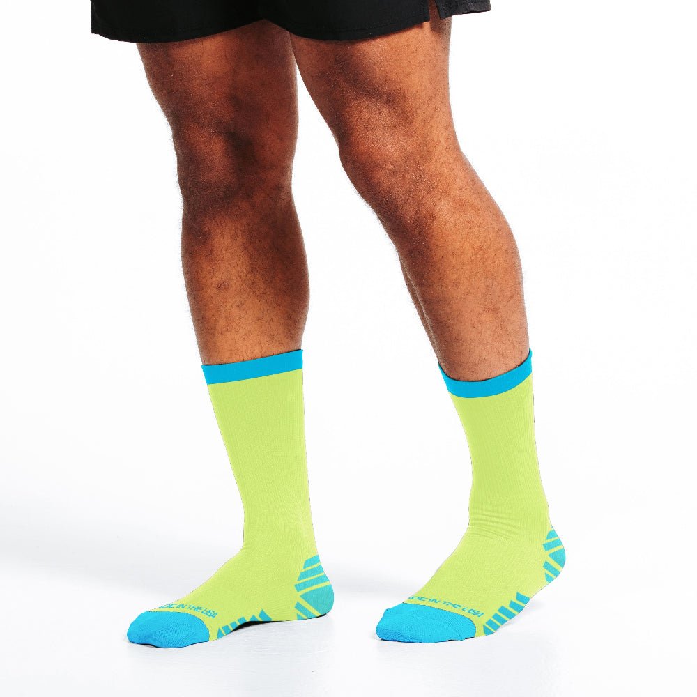 Run Crew, Lime - PRO Compression
