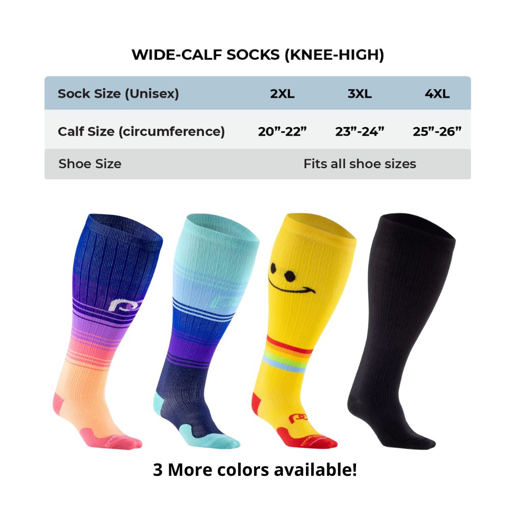 Compression Sizes Wide Calf Compression Socks For Large Calves - Special Offer – PRO ...