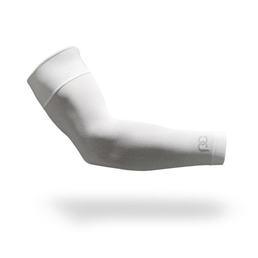 Arm Sleeves, White - PRO Compression