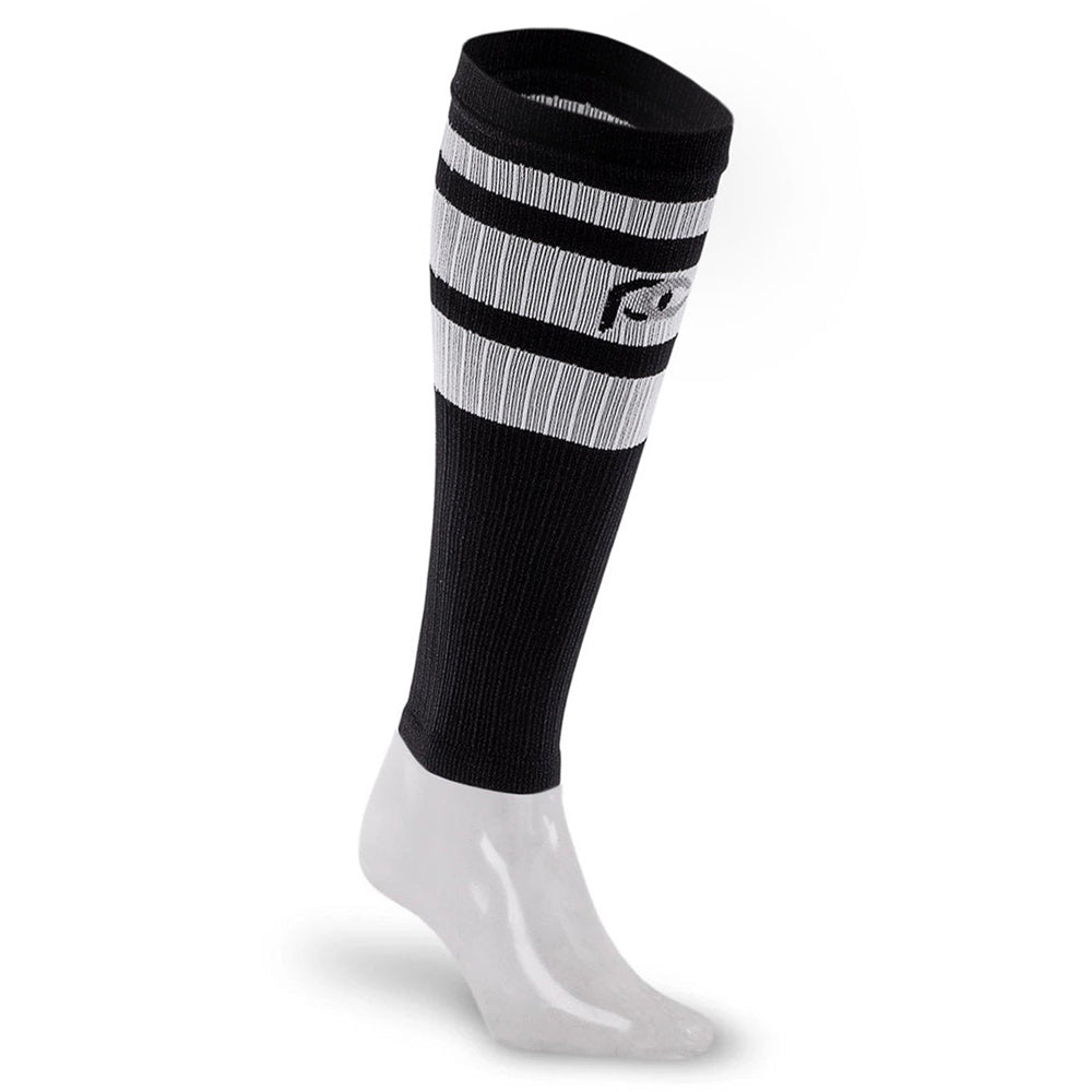 Calf Sleeves, Navy over White - XS