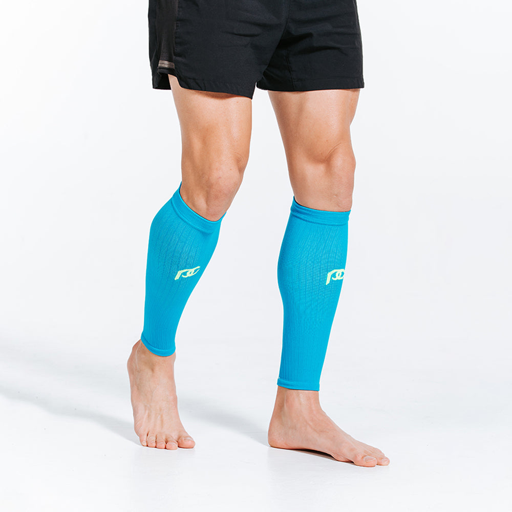 PRO Compression Calf Sleeves - Neon Blue –