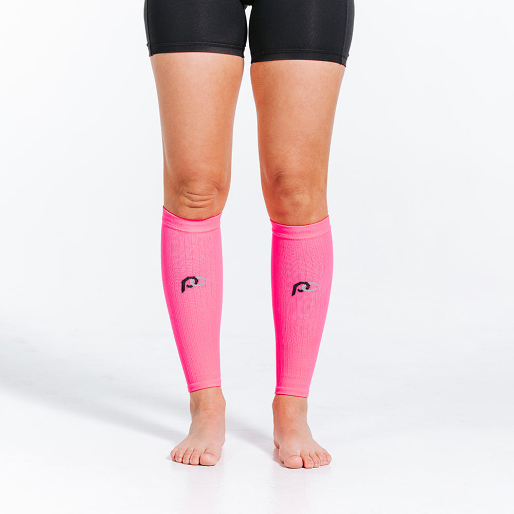 Calf Sleeves, Neon Pink - XS