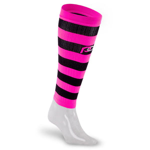 Calf Sleeves, Neon Pink and Black