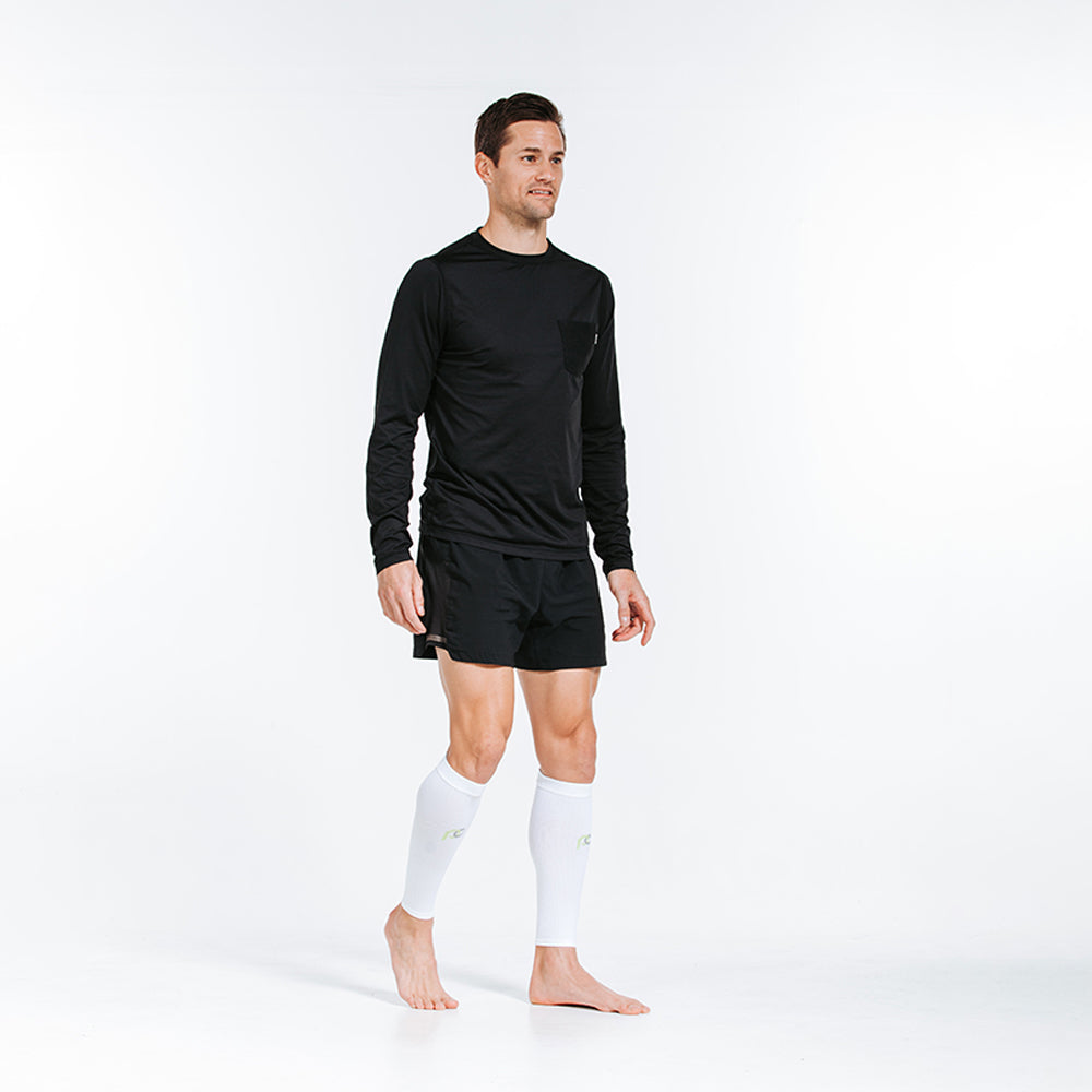 GYMIFIC Nylon 1 Pair Calf Compression Sleeve for Men and Women