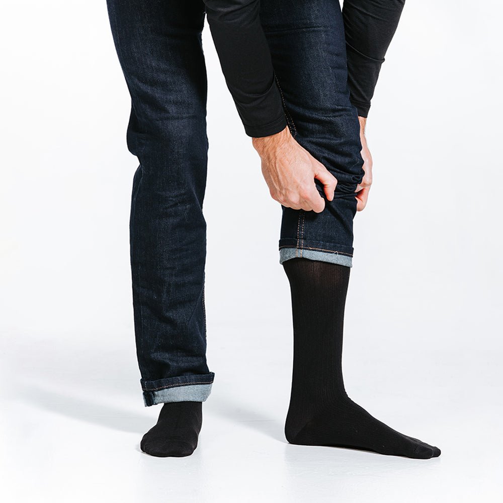 black dress socks Compression Dress Socks in Black