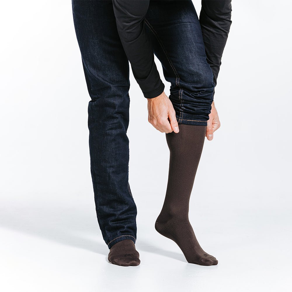 Brown Compression Dress Socks | PRO Compression L/XL Brown Compression Dress Socks | PRO Compression L/XL