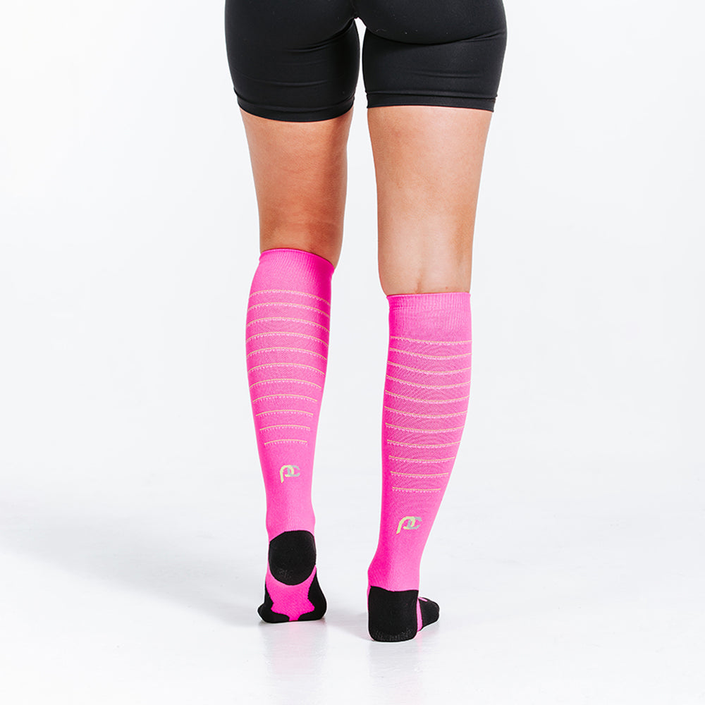 Marathon Elite Neon/Hot Pink Compression Socks – procompression.com