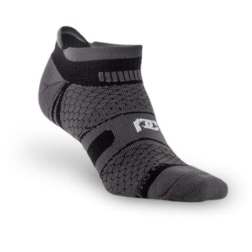 No-Slip Runner Low Compression Socks - Grey w/Black – procompression.com
