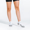 White Low Compression Socks - Ankle Socks - on model close up