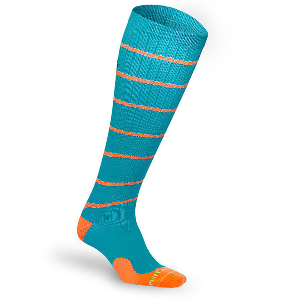 Knee High Compression Sock Aqua Swirl