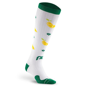 PRO Compression Spring Classic Compression Socks with Lemon Squeeze the Day design.