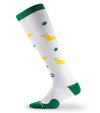 PRO Compression Spring Classic Compression Socks with Lemon Squeeze the Day design - left facing