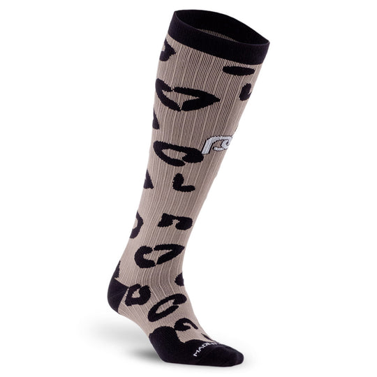20-30mmHg Knee-High Compression Socks, Leopard | PRO Compression ...