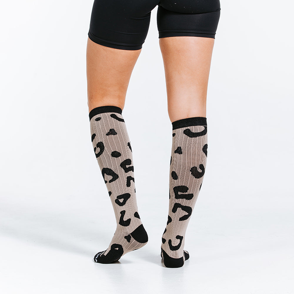 Animal Pattern Sheer Knee-High Socks - Calzedonia