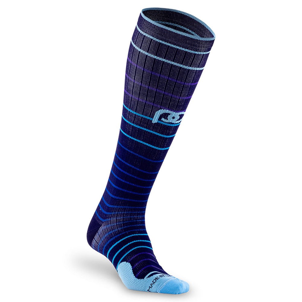 Marathon, Navy Blue Lines - PRO Compression