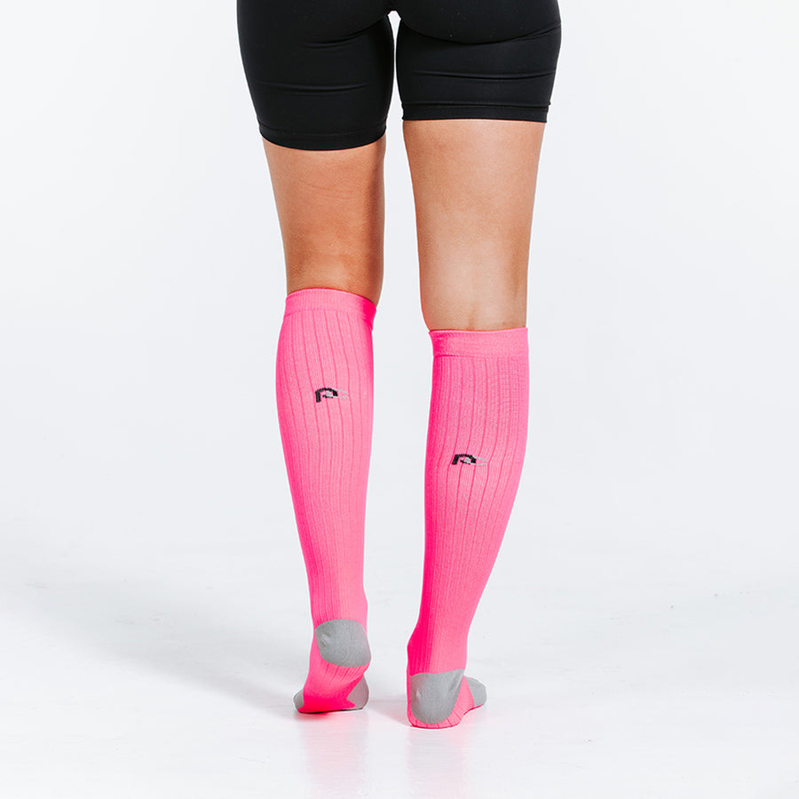 Graduated Compression Socks - Marathon Neon Pink – procompression.com