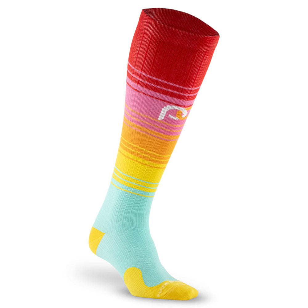 Calceta Compressport Pro Marathon Socks High Risk Red